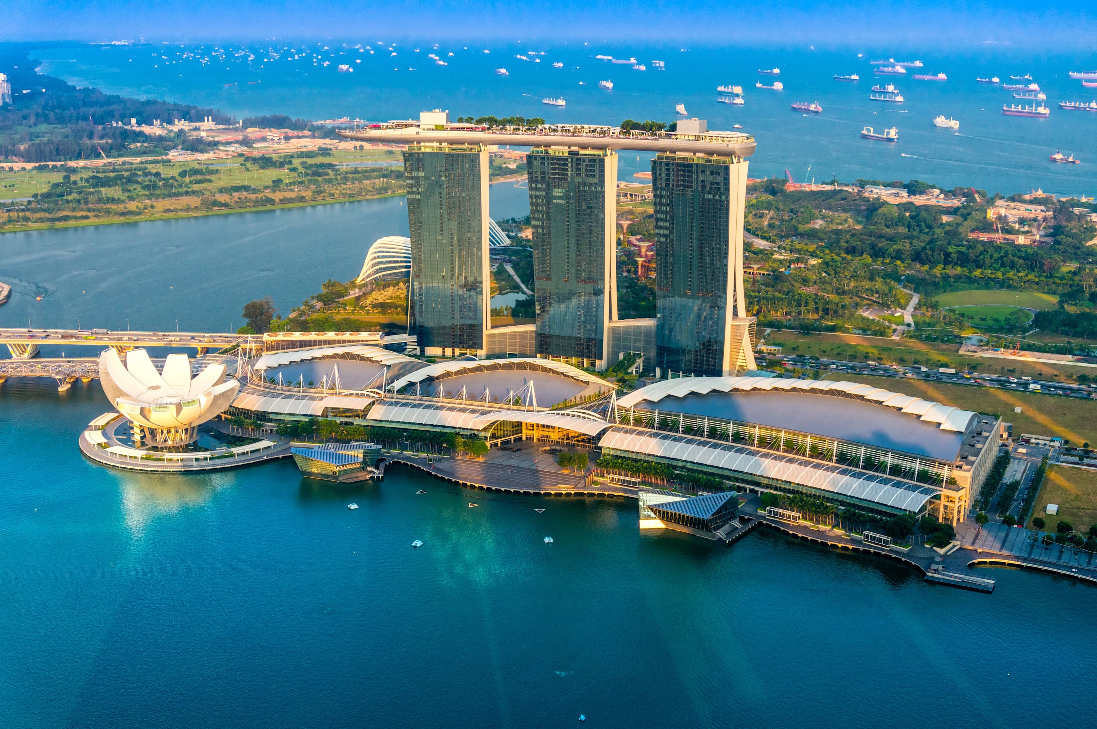 Singapur - Blick auf Marina Bay